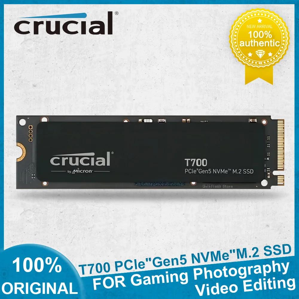 Crucial PCIe 5.0 NVMe M.2 SSD, ÷̼̽, ̷Ʈ 丮, PC  ָ Ʈ ̺, T700, 1TB, 2TB, 4TB